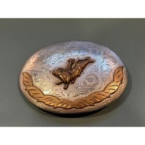 Kelley Buckles Denver CO Hand Engraved Fancy Cowboy Rodeo Belt German Silver